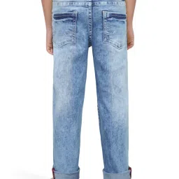 Allen Solly Junior Blue Cotton Slim Fit Jeans image 2