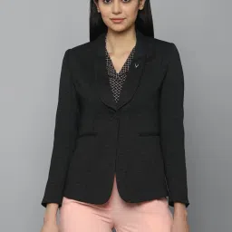 Allen Solly Black Regular Fit Blazer image 1