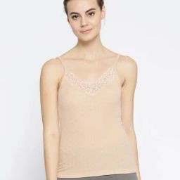 Kanvin Beige Lace Thermal Camisole-picture-25