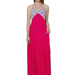 PATRORNA Fuchsia Lace Nighty image 1
