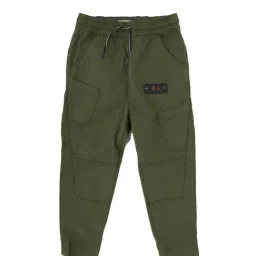 Angel & Rocket Kids Green Solid Joggers-picture-24
