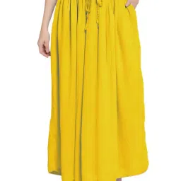 PATRORNA Mustard Maxi Skirt-image-22