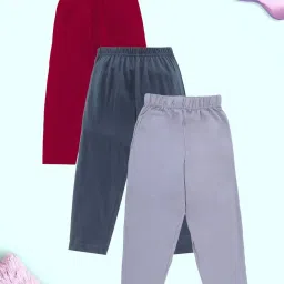 Kiddopanti Boys Multicolor Cotton Regular Fit Pyjamas - Pack of 3 image 1