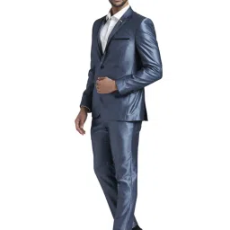Parx Blue Regular Fit Two Piece Suit image 3
