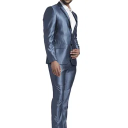 Parx Blue Regular Fit Two Piece Suit image 4