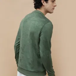 Bossini Olive Regular Fit Printed Sweatshirt image 2