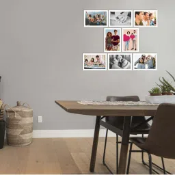 eCraftIndia Memory Wall Collage Photo Frame - Set of 8 Photo Frames for 8 Photos of 5'x7' image 2