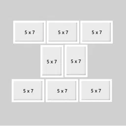 eCraftIndia Memory Wall Collage Photo Frame - Set of 8 Photo Frames for 8 Photos of 5'x7' image 4