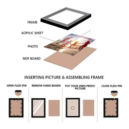 eCraftIndia Memory Wall Collage Photo Frame - Set of 8 Photo Frames for 8 Photos of 5'x7' image 5
