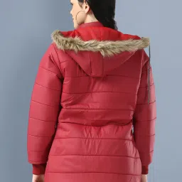 BUYNEWTREND Maroon Regular Fit Jacket image 2