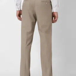 Van Heusen Beige Regular Fit Trousers image 2