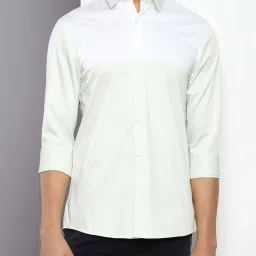 Calvin Klein Canary Green Cotton Slim Fit Shirt image 1