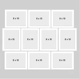eCraftIndia Memory Wall Collage Photo Frame - Set of 10 Photo Frames for 10 Photos of 8'x10' image 4