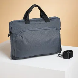 Ajile by Pantaloons Navy Small Laptop Bag image 1