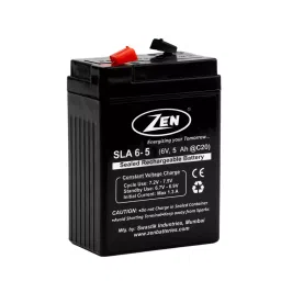 Zen SMF VRLA Battery 12 Ah 12 V Black Rechargeable, Zen_SLA 12-12 image 1