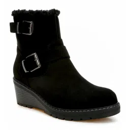 London Rag Women's Black Snow Boots image 2