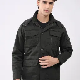 Monte Carlo Green Regular Fit Hooded Jacket-picture-37