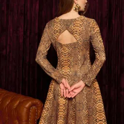 Mabish By Sonal Jain Multi Animal Print Dress image 2