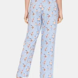 Zivame Cashmere Blue Floral Print Pyjamas image 2