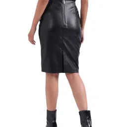 Elle Black Pencil Skirt image 2