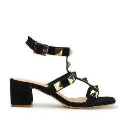 Iconics Women's Black Ankle Strap Sandals image 2