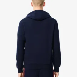 Lacoste Blue Classic Fit Colour Block Hooded Sweatshirt image 2