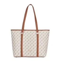 Lavie White Printed Large Tote Handbag-image-44