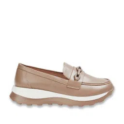Ginger by Lifestyle Women's Beige Casual Loafers image 2