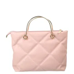 Walkway Peach Synthetic Quilted Handbag image 2