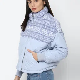 American Eagle Outfitters Blue Plain Jacket image 3