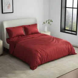 Spaces Cushlon Solid Red 480 GSM Polyester Double Fleece Blanket image 2