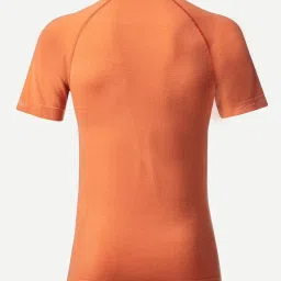 Forclaz by Decathlon Orange Slim Fit Sports T-Shirt image 2