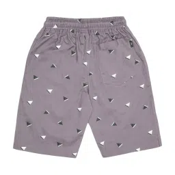 lil tomatoes Li'l Tomatoes Kids Light Purple Cotton Printed Shorts image 2