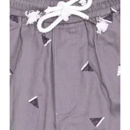 lil tomatoes Li'l Tomatoes Kids Light Purple Cotton Printed Shorts image 3