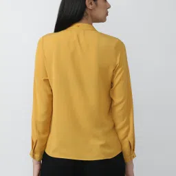 Van Heusen Yellow Plain Shirt image 2