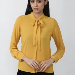 Van Heusen Yellow Plain Shirt image 1