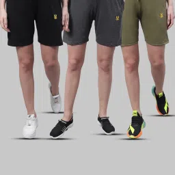 Vimal Jonney Multicolor Cotton Sports Shorts - Pack of 3 image 1