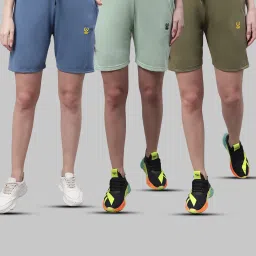 Vimal Jonney Multicolor Cotton Sports Shorts - Pack of 3 image 1