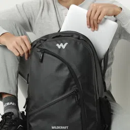 Wildcraft Ace 2 Black Polyester Solid Laptop Backpack - 25 Ltrs image 2