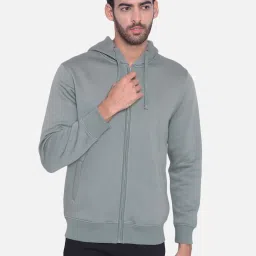 Crimsoune Club Green Regular Fit Hooded Sweatshirt image 1