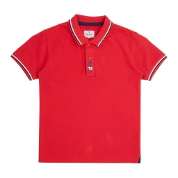 Pepe Jeans Kids Red Solid Polo T-Shirt image 1
