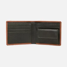 Van Heusen Brown Formal Leather Bi-Fold Wallet for Men image 2