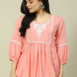 Rangriti Pink Embroidered Top image 1