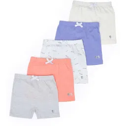 MiArcus Kids Multicolor Regular Fit Shorts (Pack of 5) image 1