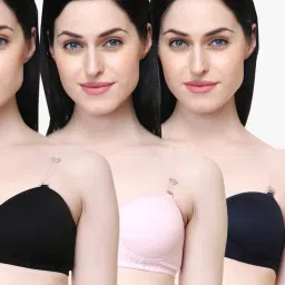 Lady Lyka Multicolor Non Wired Padded T-Shirt Bra (Pack Of 3) image 1