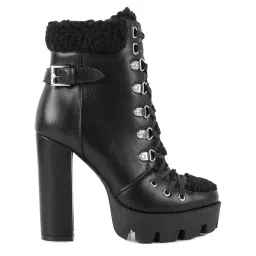 London Rag Women's Black Snow Boots image 1