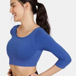 Zivame Blue Full Coverage Double Layered Blouse Bra image 3