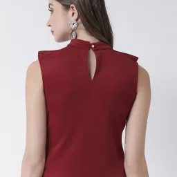 KASSUALLY Maroon Relaxed Fit Top image 2