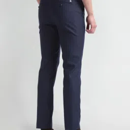 Arrow Blue Slim Fit Trousers image 2