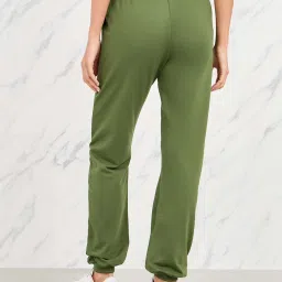 Styli Green Mid Rise Joggers image 2